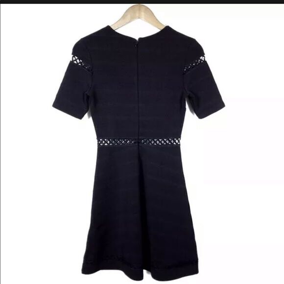 TopShop Black Cut Out A Line Dress - Picture 12 of 13